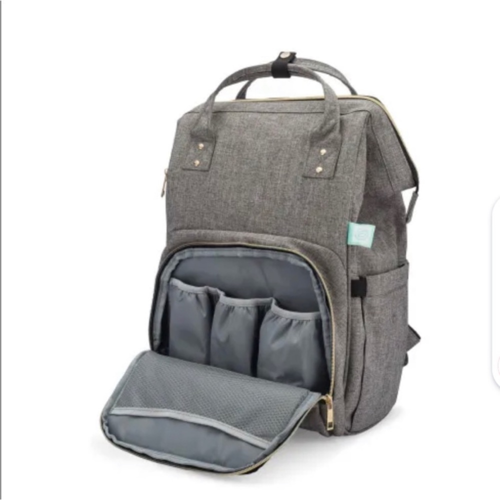 AFBP Diaper Bag/Breast Pump Backpack - Gray NTW